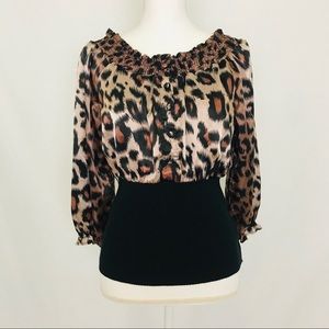 Carina Cheetah Print Top